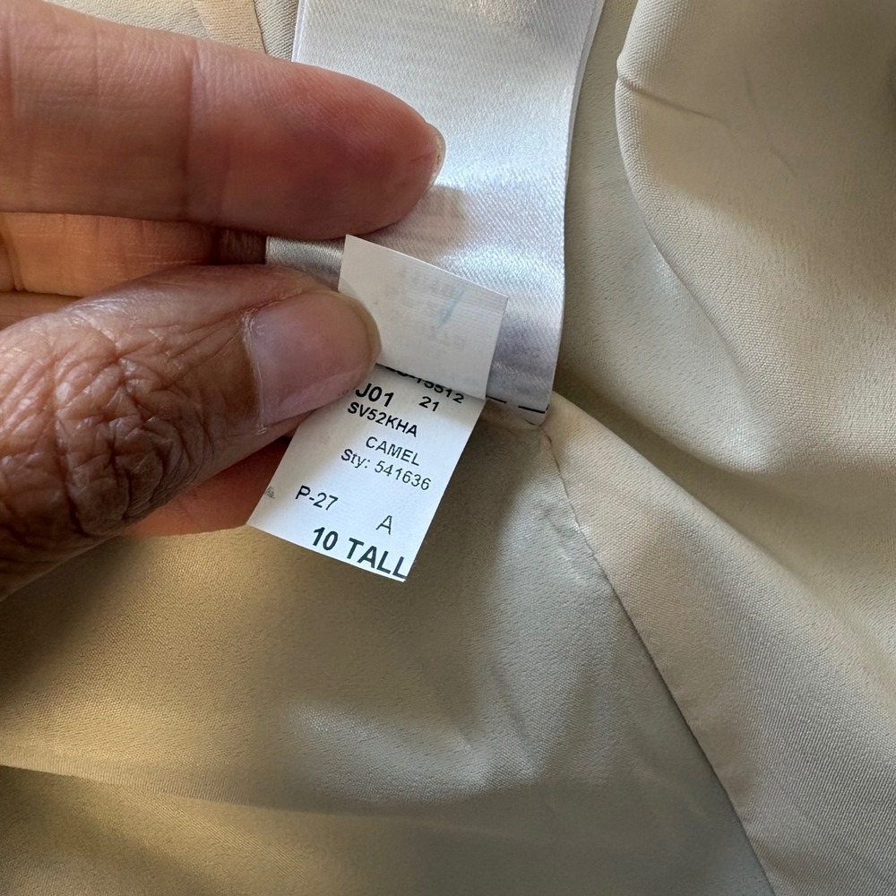 Banana Republic, Blazer, Brown Plaid, 10 Tall, Excellent, MSRP $229 - Picture 12 of 14